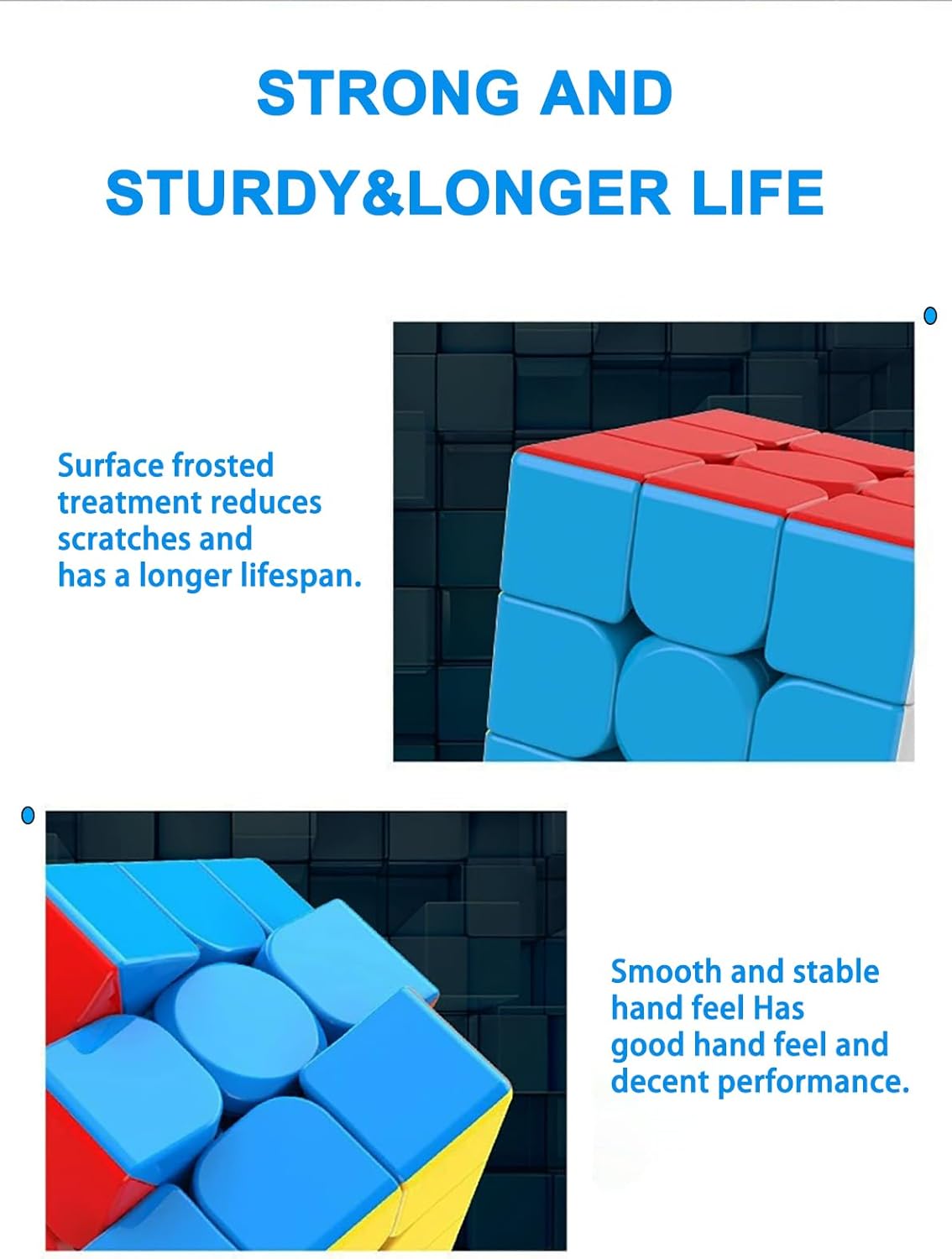 CFMOUR 20 Pack 3x3 Speed Cube Set - Stickerless Magic Cubes Bundle 3x3x3- Fast Turning Birthday Party Easter Valentines Day Gifts Puzzle Game Brain Toy for Kids and Adult