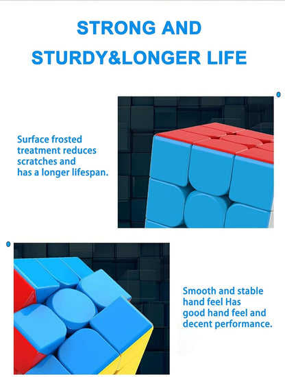 CFMOUR 20 Pack 3x3 Speed Cube Set - Stickerless Magic Cubes Bundle 3x3x3- Fast Turning Birthday Party Easter Valentines Day Gifts Puzzle Game Brain Toy for Kids and Adult