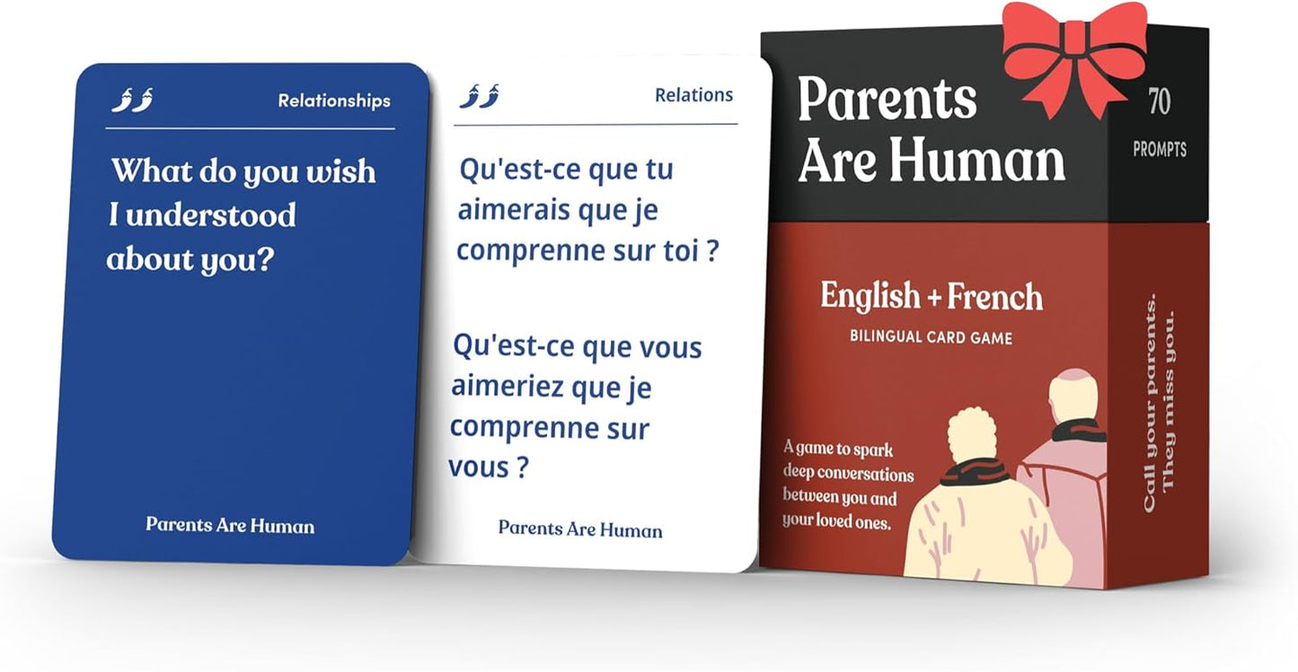 Parents Are Human, Relationship Cards, Get to Know Each Other Better, Parents, Families, Teens & Kids Relationship Building, Light & Deep Questions, 70 Questions & Activity Cards, English