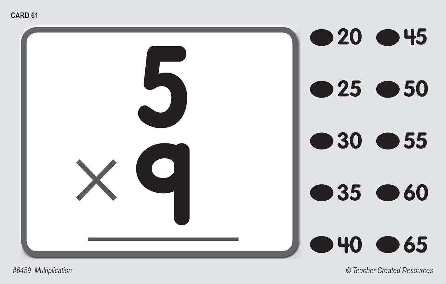 Teacher Created Resources Power Pen Learning Cards: Multiplication (6459)