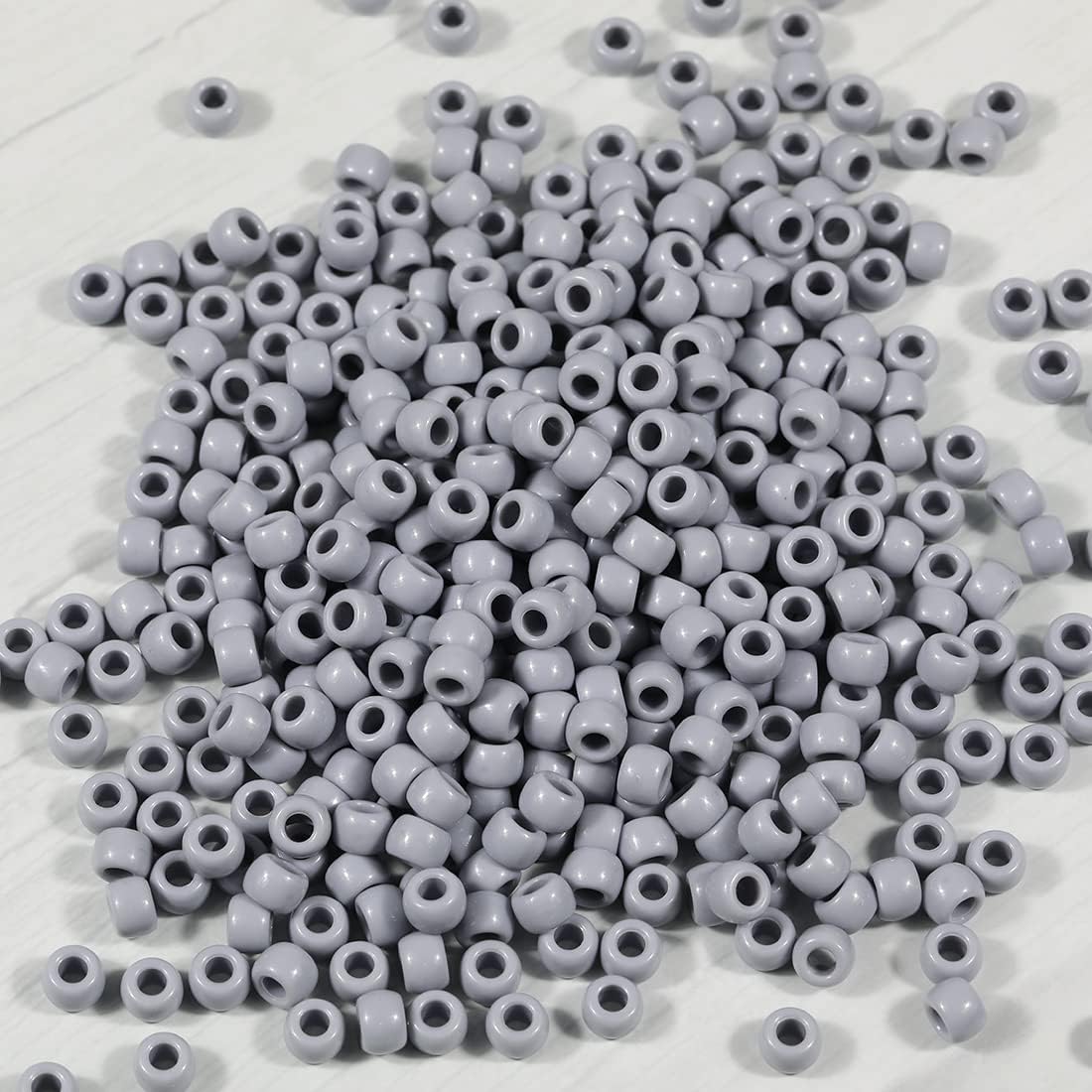 Bala&Fillic 6x9mm Army Green Pony Beads with Smooth Surface 1000pcs Crayon Color Craft Beads (Army Green)