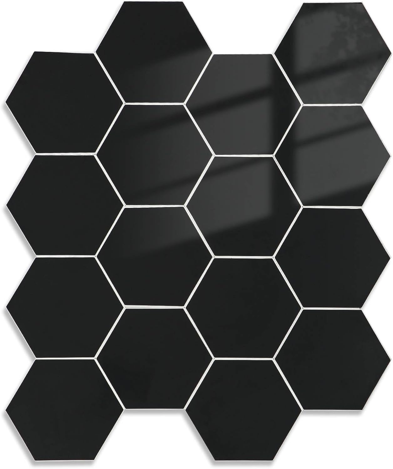 Yipscazo 10 Sheet Hexagon Peel and Stick Backsplash,Self Adhesive Luxury Faux Marble Tile, Asenka Beige Wall Tile for Kitchen, Stick on Backsplash Tiles for Bathroom,RV,Laundry