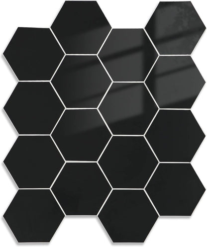 Yipscazo 10 Sheet Hexagon Peel and Stick Backsplash,Self Adhesive Luxury Faux Marble Tile, Asenka Beige Wall Tile for Kitchen, Stick on Backsplash Tiles for Bathroom,RV,Laundry