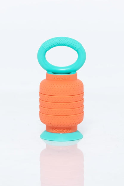 KRUMPLES Plungy Blue Sensory Suction Toy for Ages 10M+ | BPA-Free Silicone Fidget | Promotes Fine Motor Skills | Dishwasher Safe | Ideal Baby and Toddler Gift | Fun for All Ages