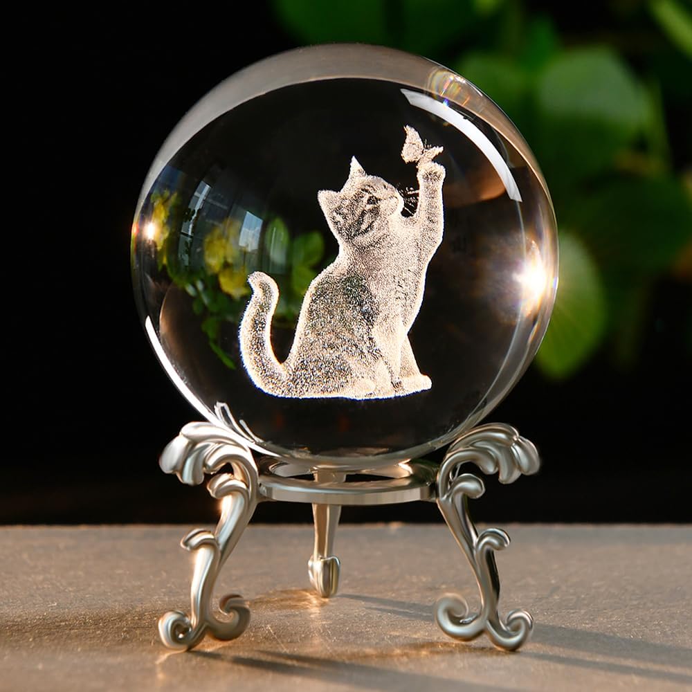 3D Solar System Crystal Ball Universe Gifts 60mm Glass Astronomy Globe Decor Science Planets Model Gift Space Themed Gifts for Space Enthusiasts and Model Collectors