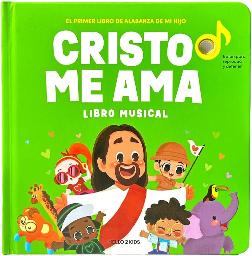 Dance with Jesus Christian Sound Books for Kids - 6 Bible Songs for Toddlers – Christian Gifts for Kids - Baby Bible for Baptism, Christening, Dedication Gifts, Sunday School, Preschool Homeschool