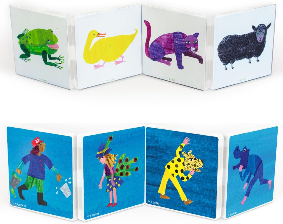 CreateOn Eric Carle Polar Bear with Head to Toe Bonus Set Magnetic Tiles, Building Set for Kids, Magnetic Building Toys for Kids, STEM Toys for Boys and Girls Ages 3+, 24 Piece