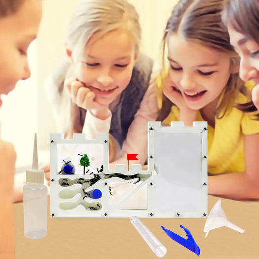 EXBEPE Large Sand Ant Farm Castle,Ant Habitat Ecosystem to Study Ant Colony Behavior Science Educational Kit for Kids