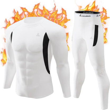 CL convallaria Thermal Underwear Long Johns Set Mens Winter Gift Hunting Gear Sport Base Layer Bottom Top - Colors B