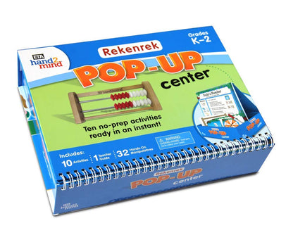 hand2mind Rekenrek Pop-Up Learning Activity Center, Math Games for Kids, Abacus for Kids Math, Math Manipulatives, Montessori Materials for Preschool, Kindergarten Homeschool Supplies