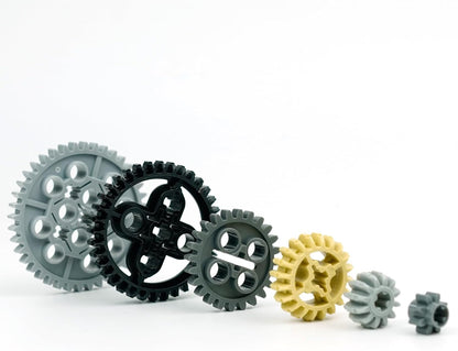 BroTex Technical-Parts-Beams-Gears Bricks Bulk Pins Connectors, Compatible with Car-Motors Accessories Building Blocks Sets MOC Buildings Toys for Adults Kids Age 6+ Toys