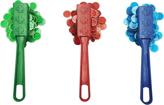 SEETOOOGAMES Magnetic Wand Bingo Chip Set - 500 Metal Chips with 5 Pack Magnet Wands for Classroom, Science Learning, Counting, Family Game Night Activities