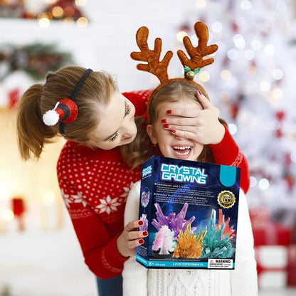 Kikumi Crystal Growing Christmas Tree, DIY Crystal Growing Kit for Scientific Experiment Kit, Scientist Toy