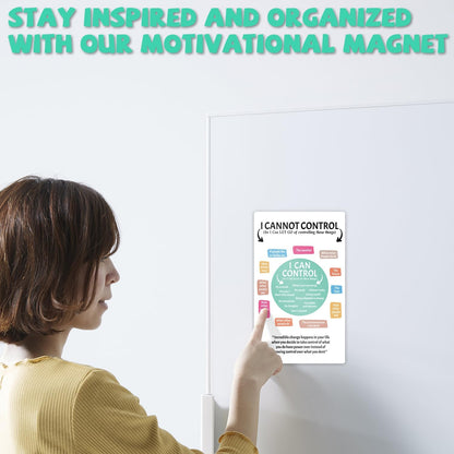 Inspirational Magnets,Motivational Magnets for Locker,8 Powerful Words for the Day Poster,Perfect for Refrigerator, Office, Locker - Ideal for Home, Students, Professionals (8 Words)