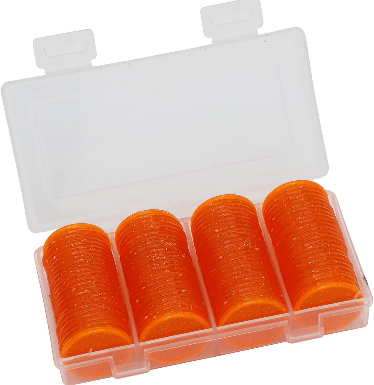 Set of 100 Opaque Plastic Learning Counters Mini Poker Chips Game Tokens with Storage Box (Black+White+Blue+Purple, 1 Inch)