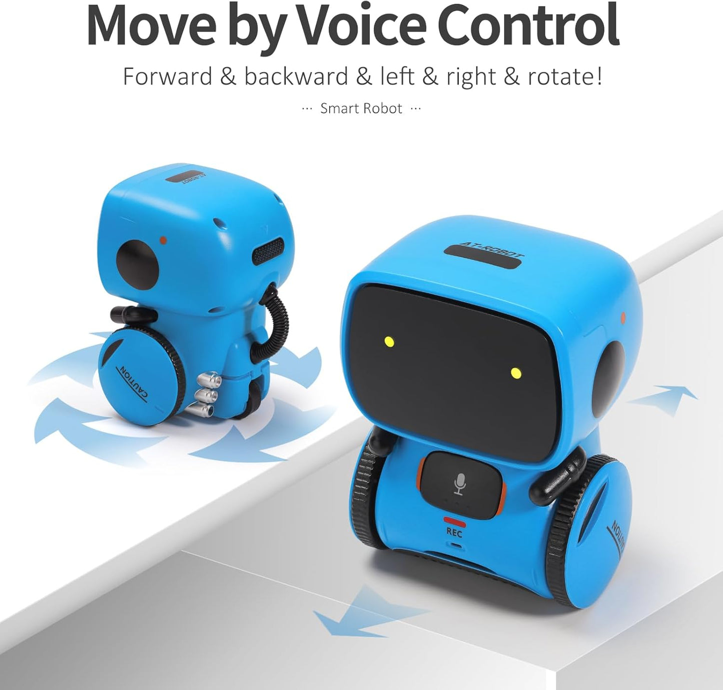 GILOBABY Interactive Talking Robot for Boys, Smart Toy with Touch Control, Playback Mode, Dancing, Singing, Educational Gift for 3-7 Year Old Kids (Blue)