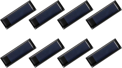 MECCANIXITY 8PCS 1.5V 0.09W 0.06A Mini Solar Panels for Solar Power, Small Solar Photovoltaic Cells Charge DIY Electric Toy Materials Solar System Kits, 1.18" x 1.18"