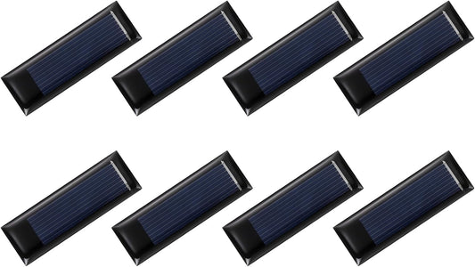 MECCANIXITY 8PCS 1.5V 0.09W 0.06A Mini Solar Panels for Solar Power, Small Solar Photovoltaic Cells Charge DIY Electric Toy Materials Solar System Kits, 1.18" x 1.18"
