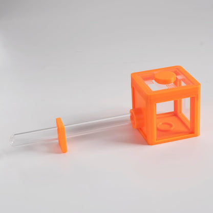 Glass Test Tube Ant Farm Set, 5-Color Housing Cubes with Formicarium, Scientific Observation Kit, 15x150mm Tubes, Educational Colony Habitat for Students (Yellow)