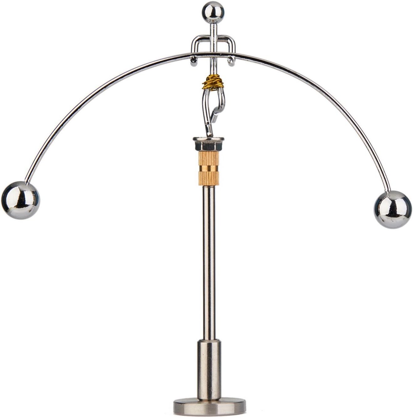 Sunnytech Steel Balance Physics Toy Weightlifter Kinetic Art Balance Toy Balancing Decompressive Science Home Office Toy for Desk Decor WJ020