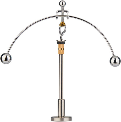 Sunnytech Steel Balance Physics Toy Weightlifter Kinetic Art Balance Toy Balancing Decompressive Science Home Office Toy for Desk Decor WJ020