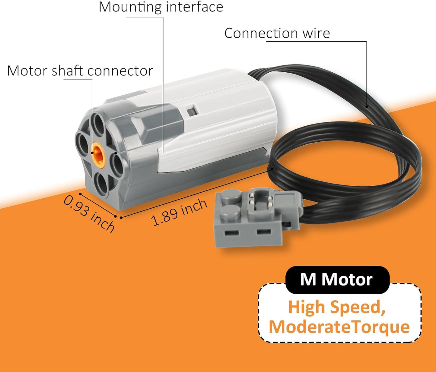 VAOEVA 5-in-1 Motor Kit Compatible with Most Stud Building Blocks, Motor Set with Powerful Motors, Advanced Remote Control Functionality, Wide Compatibility