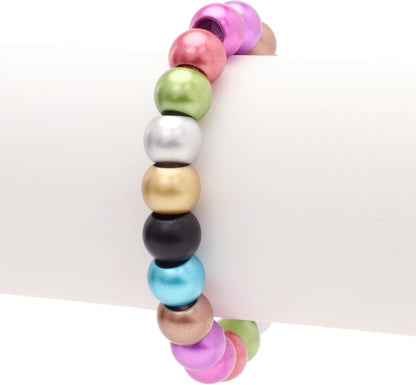 300 Acrylic Large Hole Beads for Crafts and for Hair 10mm x 12mm Acrylic Barrel Beads with 5.7mm Large Hole, Glossy Primary Assortment