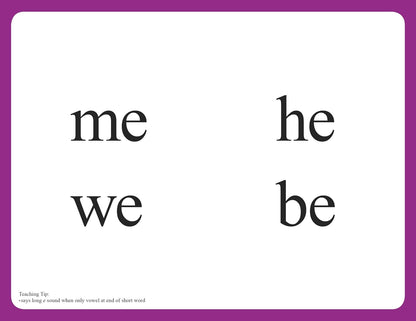 Basic Phonics Flashcards - Abeka Kindergarten 1st and 2nd Grade 1, 2 Phonics Reading Program Teaching Aid Flash Cards