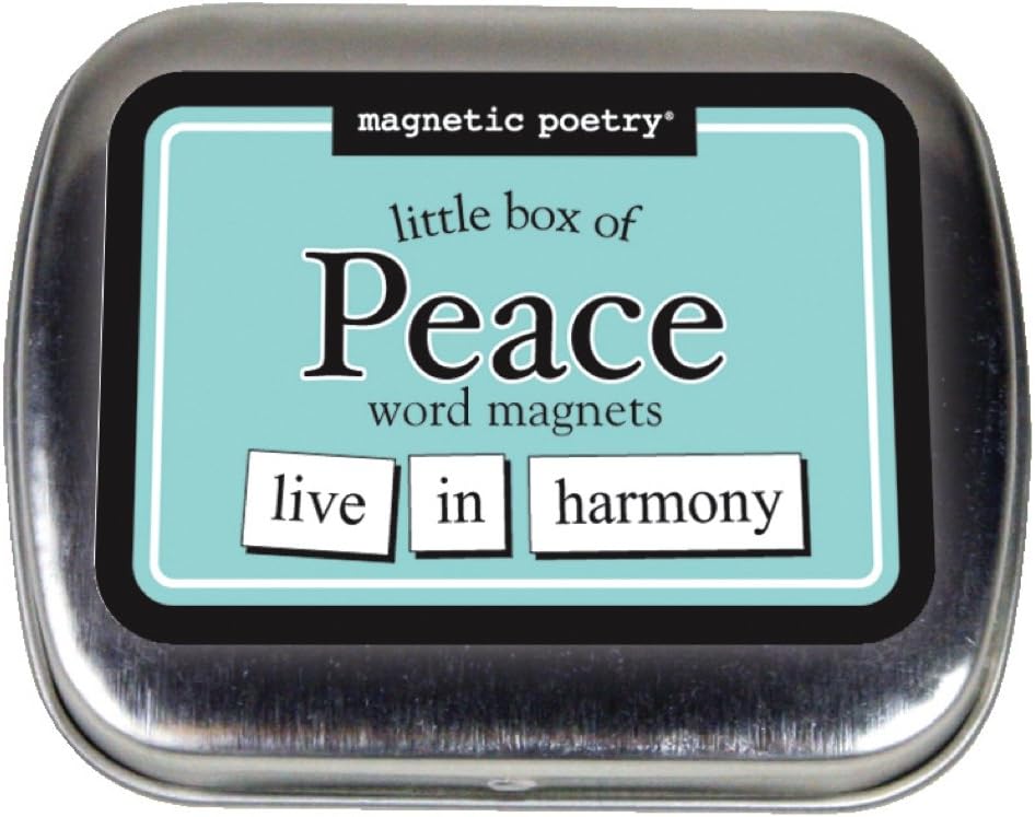 Magnetic Poetry - Little Box of Happiness Kit - Words for Refrigerator - Write Poems and Letters on The Fridge - Made in The USA