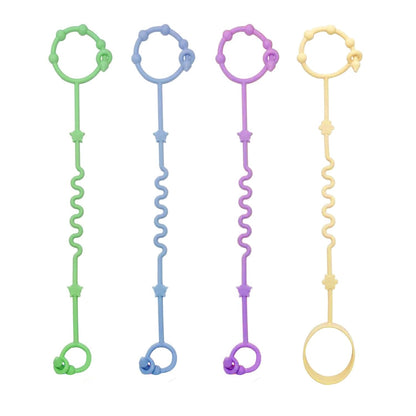 Toy Straps for Baby,RTMOK Silicone Setpacifier Clip,Applies to Car Seat Toy,Teether Toy,High Chair,Stroller Accessories,Baby Toy Clips,Cribs,Rocking Chair