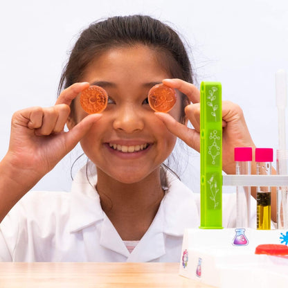 Thames & Kosmos Ooze Labs Colorful Crystal Lab STEM Experiment Kit & Lab Setup | Awesome Geometric Crystals, Dazzling Displays, with 11 Shiny, Sparkly, Safe Experiments | Stickers to Decorate Your Lab