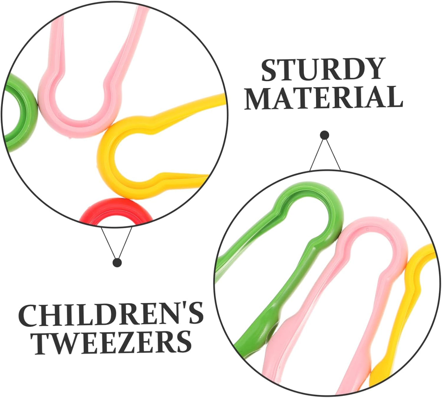 6Pcs Plastic Tweezers for Fine Motor Skills Development Grasping Tools for Outdoor Exploration and Imaginative Play Enhance Hand Eye Coordination and Creativity