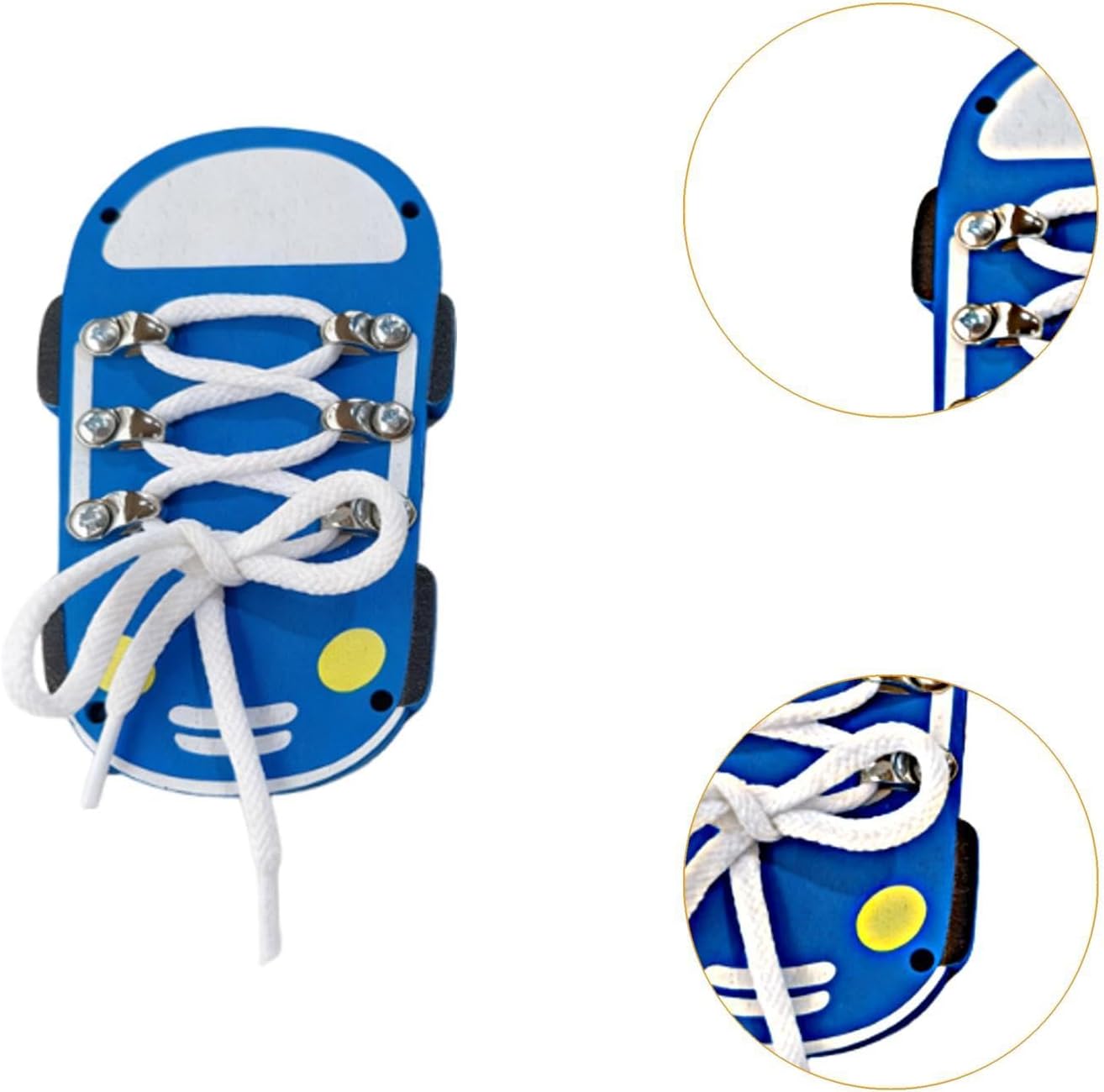 DIY Craft Board: Practice Tying Shoes, Learn to Thread Shoelaces – Toy for, Random Left Right