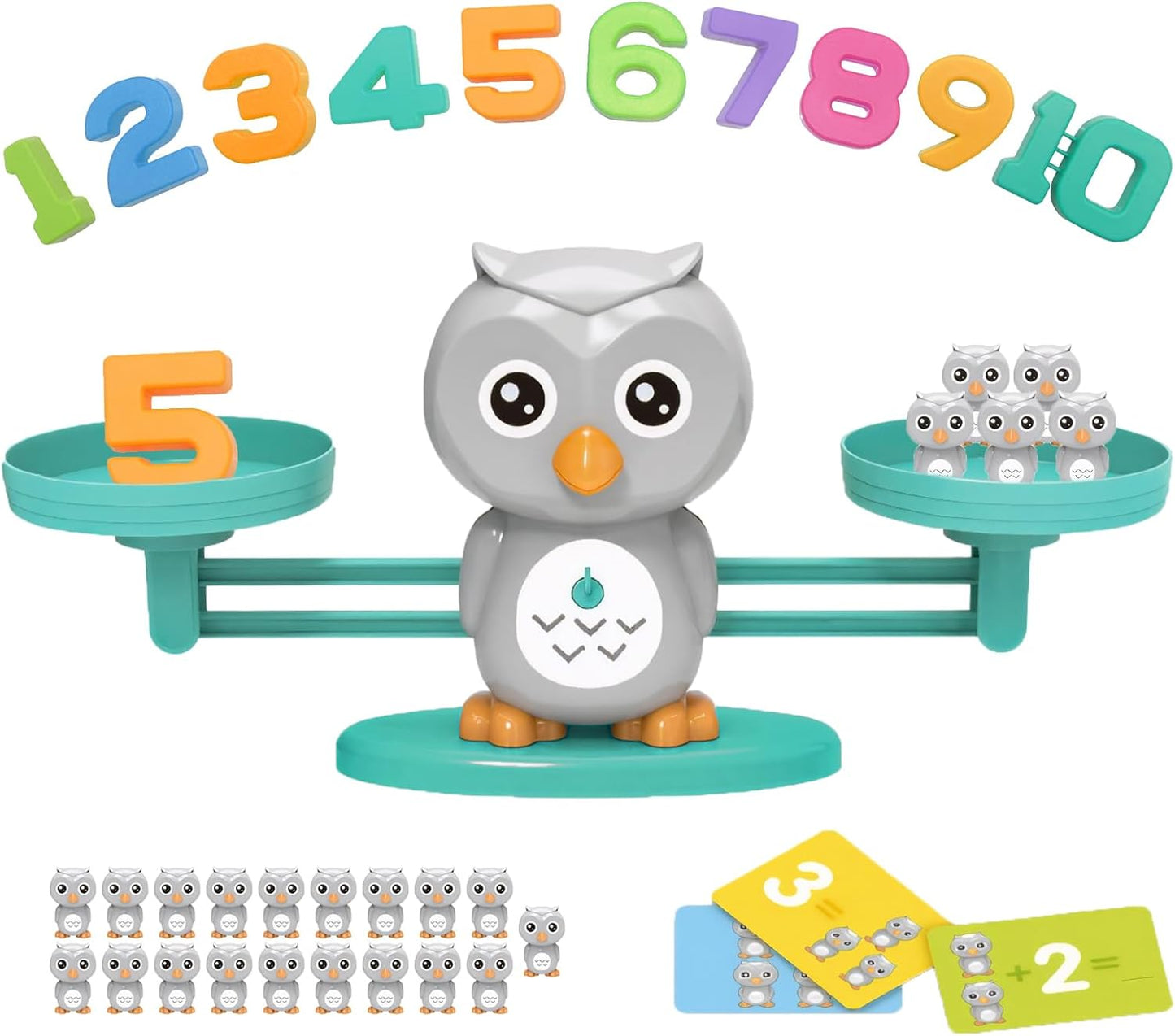 Snugzy Frog Balance Counting Toys, Number Counting Scale Games for Kids Cool Math Learning Games for Boys and Girls Preschool Kindergarten Learning STEM Montessori Educational Toys for 3+ (93 PCS)