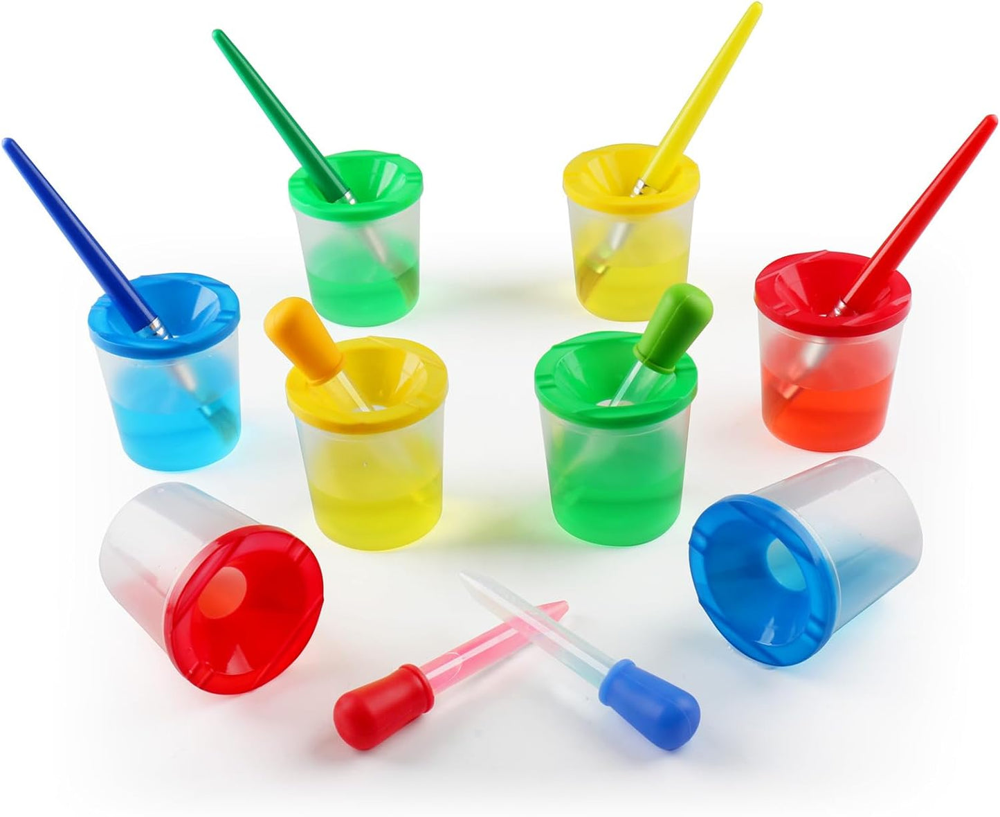 Color Science Test Tubes, Droppers for Kids, Plastic Test Tubes with Caps, Lab Tubes Science Experiments for Kids Age 4 5 6 7 8, Science Supplies Test Tube Holder for Little Scientist