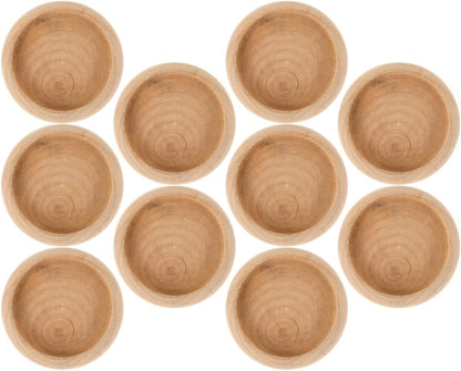 Yardwe 10 Pcs Solid Wood Bases 2.75 Inch Unfinished Round Wooden Base for Diy Needle Cushion Pin Cushion Stand and Miniature Artware Display