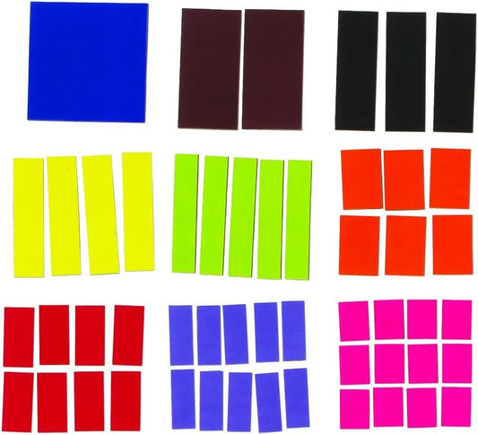 Dowling Miner Magnetic Fraction Squares, Set of 9