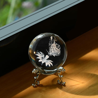 3D Solar System Crystal Ball Universe Gifts 60mm Glass Astronomy Globe Decor Science Planets Model Gift Space Themed Gifts for Space Enthusiasts and Model Collectors