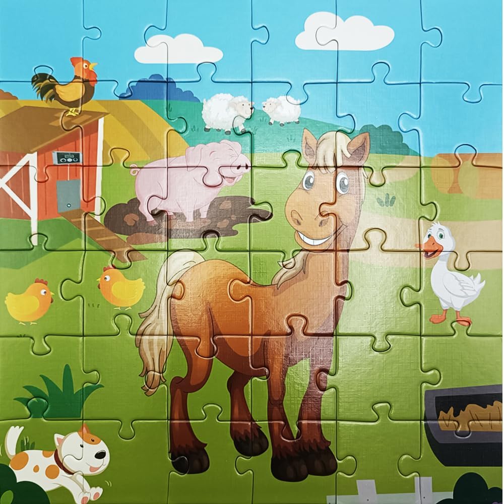 Panda Floor Puzzle Animal Jigsaw Large Puzzles 36 Piece Ages 3-6 for Toddler Children Learning Preschool Educational Development Toys (Panda)