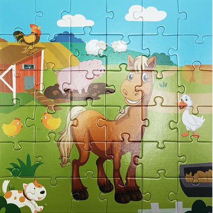 Panda Floor Puzzle Animal Jigsaw Large Puzzles 36 Piece Ages 3-6 for Toddler Children Learning Preschool Educational Development Toys (Panda)