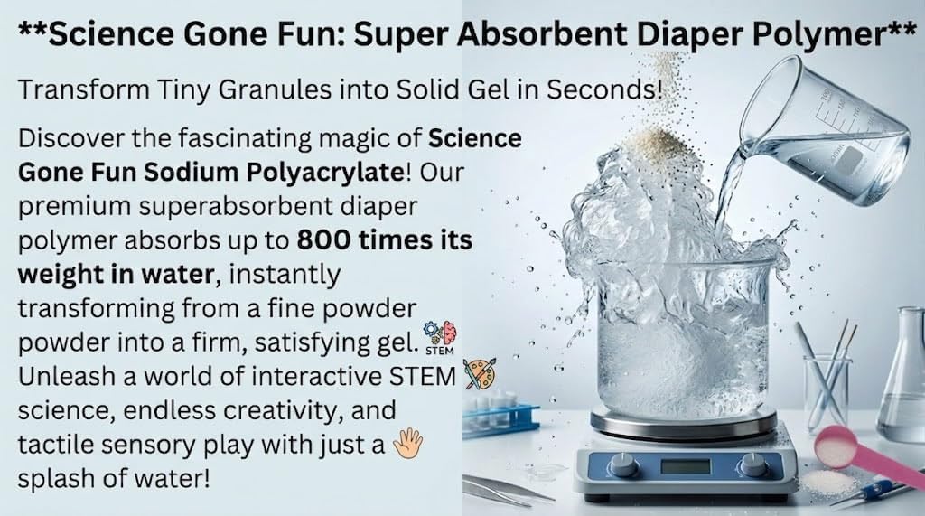 1 Pound Super Absorbent Diaper Polymer_Science Educational Products (Tm)
