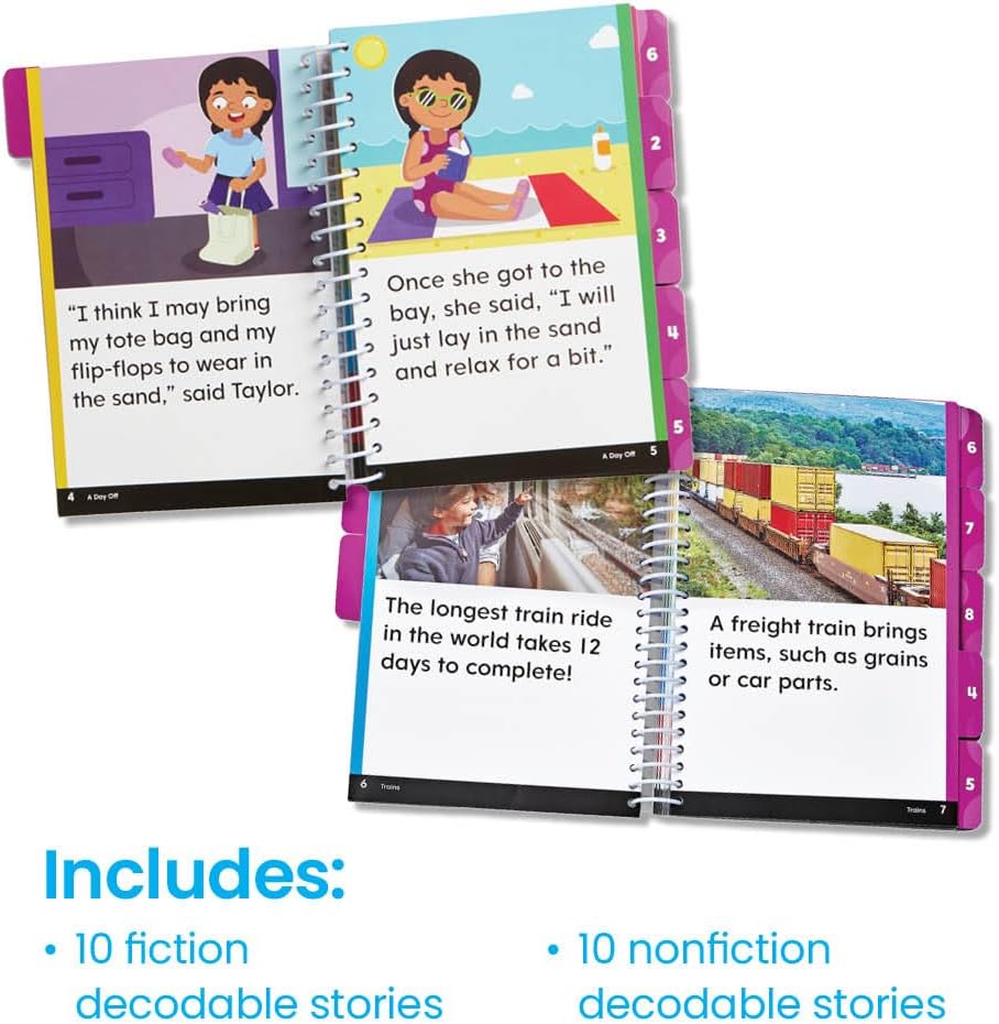 hand2mind Guided Phonics + Beyond Decodable Books Unit 2, CVC Books for Beginning Readers, Science of Reading Classroom Materials, Learn to Read Leveled Readers, Preschool Curriculum for Teachers