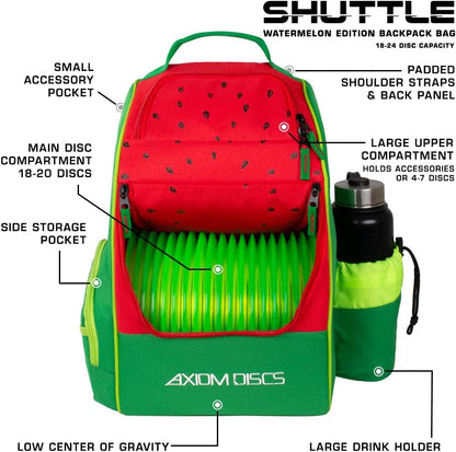 Axiom Discs Shuttle Disc Golf Backpack Bag (Choose Your Style and Color)