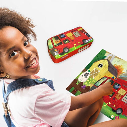 KiDEPOCH 100pc Barnyard Floor Puzzle, 13.8" x 19.7", Paper, Jigsaw, Beginner, 3-8 Years