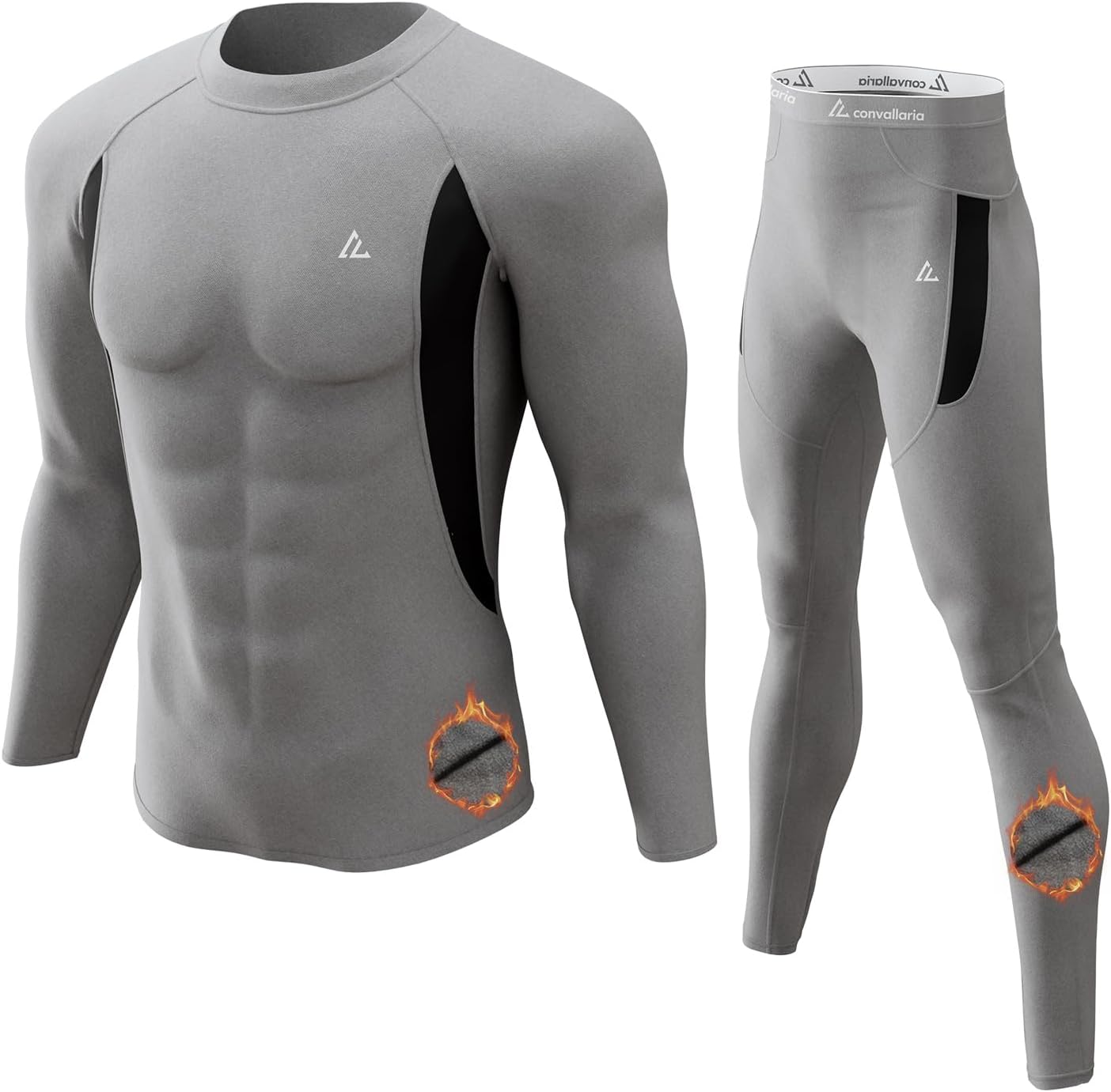 CL convallaria Thermal Underwear Long Johns Set Mens Winter Gift Hunting Gear Sport Base Layer Bottom Top - Colors B