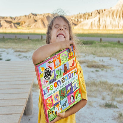 eeBoo: Memory and Matching Game - Life on Earth- 24 Pairs, Develops Recognition, Concentration, Memory & Vocabulary Skills, Age 3+