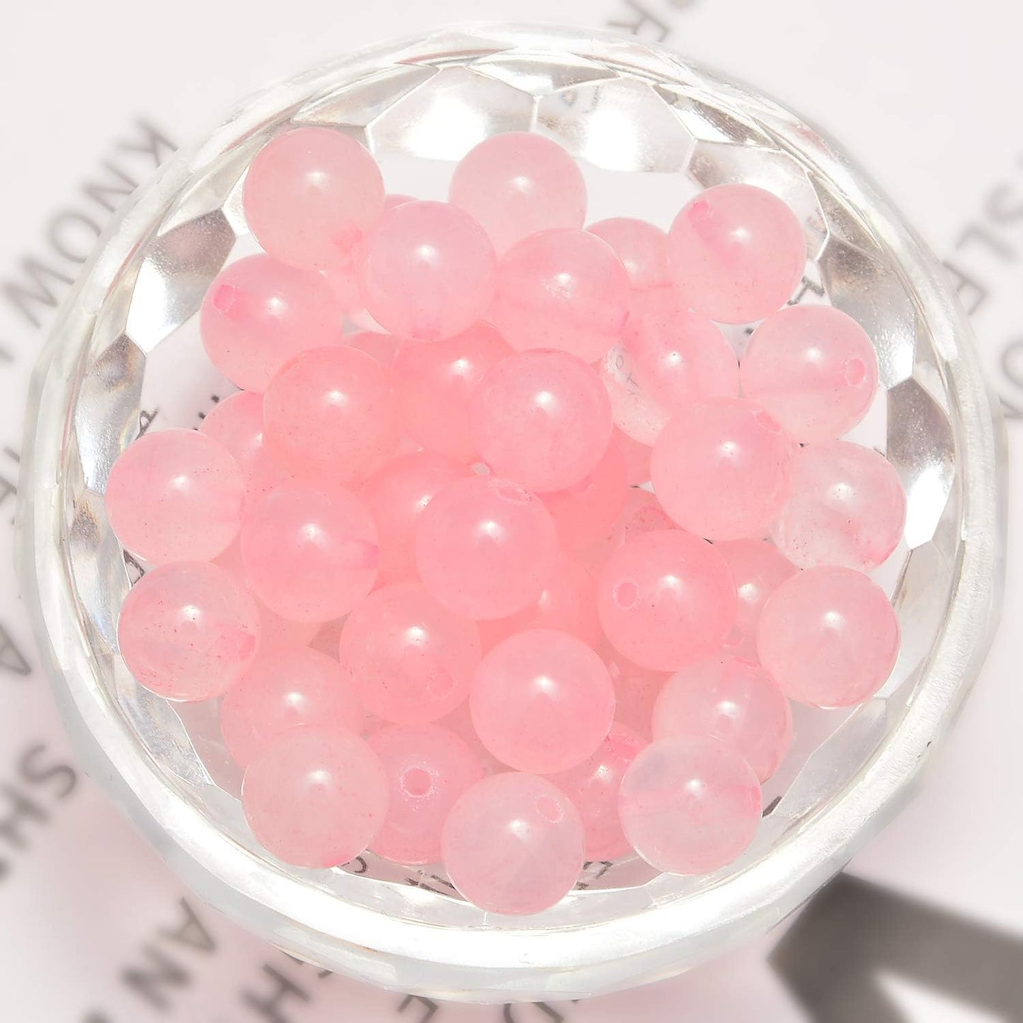 NCB 100pcs Original Natural Stone Beads Gemstone Round Loose Beads 6mm 8mm 10mm (Blue Aventurine, 6mm 100Beads) - Colors A