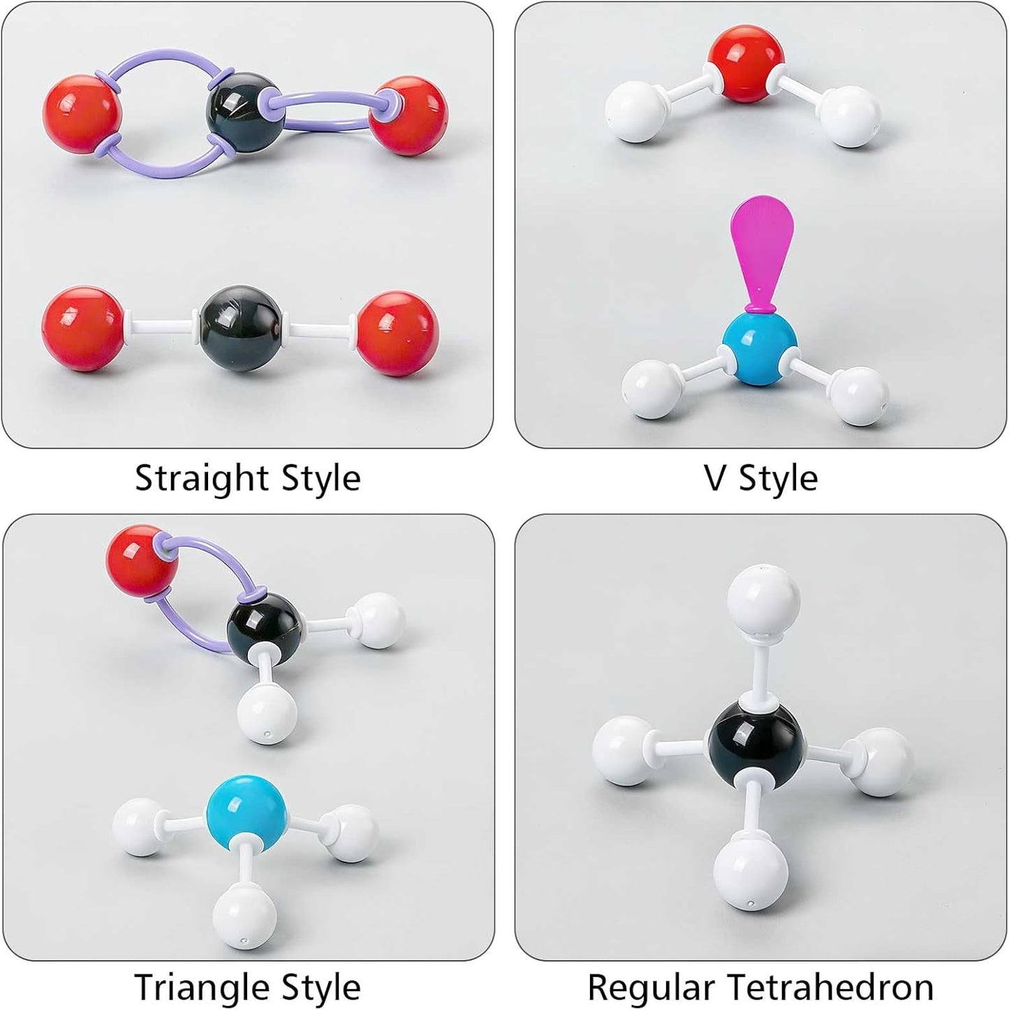 Chemistry Molecular Model Kit (208 Pcs) for Student and Teacher,Organic and Inorganic Chemistry Learning Set,Motivate Enthusiasm for Learning Chemistry and Raising Space Imagination