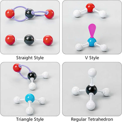 Chemistry Molecular Model Kit (208 Pcs) for Student and Teacher,Organic and Inorganic Chemistry Learning Set,Motivate Enthusiasm for Learning Chemistry and Raising Space Imagination