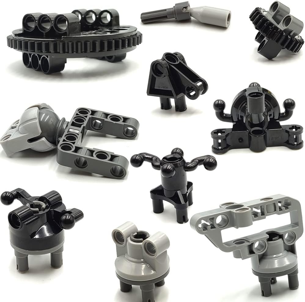 dspitwod MOC Technical Wheels Connectors Rack Gear Car Suspension Building Brick Accessories Pieces Sets STEM Learning Kits Engineering Toy Gift for Kids …